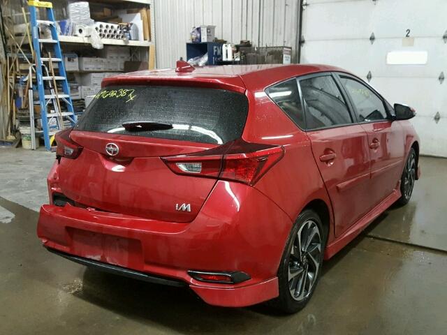 JTNKARJE2GJ504800 - 2016 TOYOTA SCION IM RED photo 4