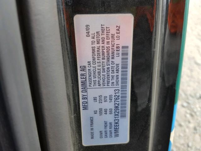 WMEEK31X29K276213 - 2009 SMART FORTWO PAS 白色 照片 10