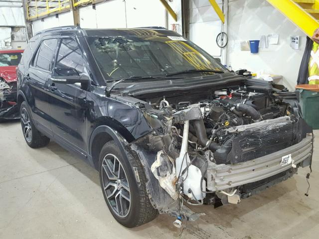 1FM5K8GT1GGA95857 - 2016 FORD EXPLORER S BLACK photo 1