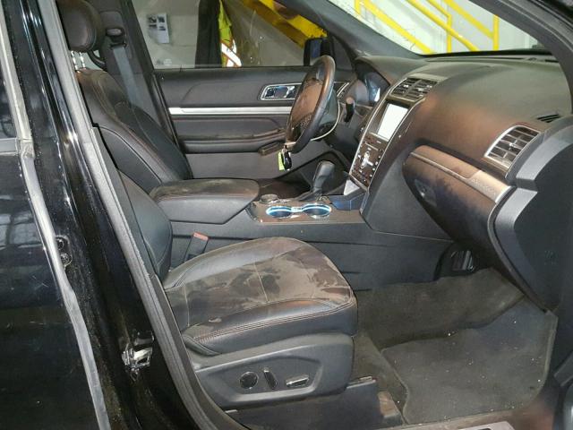 1FM5K8GT1GGA95857 - 2016 FORD EXPLORER S BLACK photo 5