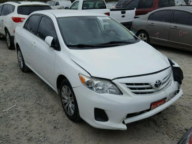 5YFBU4EE4DP106648 - 2013 TOYOTA COROLLA BA WHITE photo 1