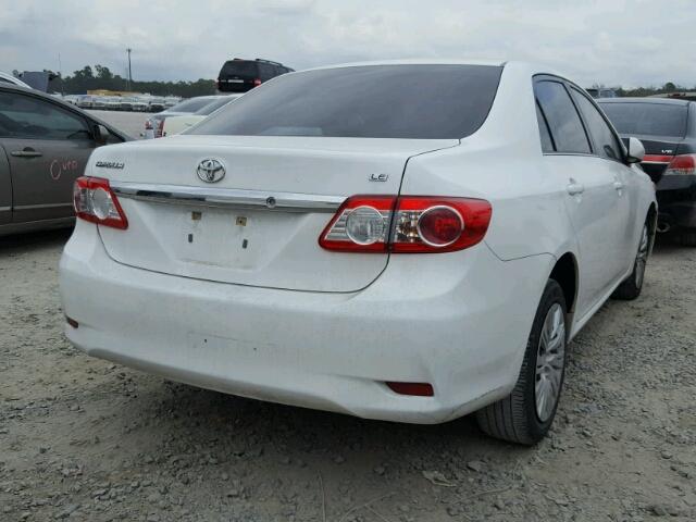 5YFBU4EE4DP106648 - 2013 TOYOTA COROLLA BA WHITE photo 4