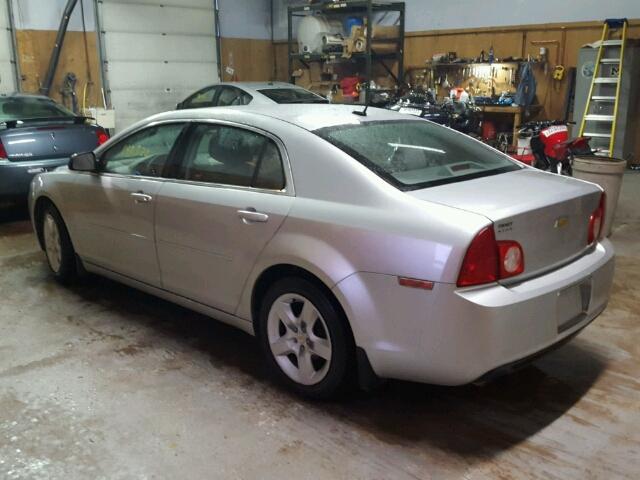 1G1ZB5EB7AF318925 - 2010 CHEVROLET MALIBU LS ვერცხლისფერი ფოტო 3