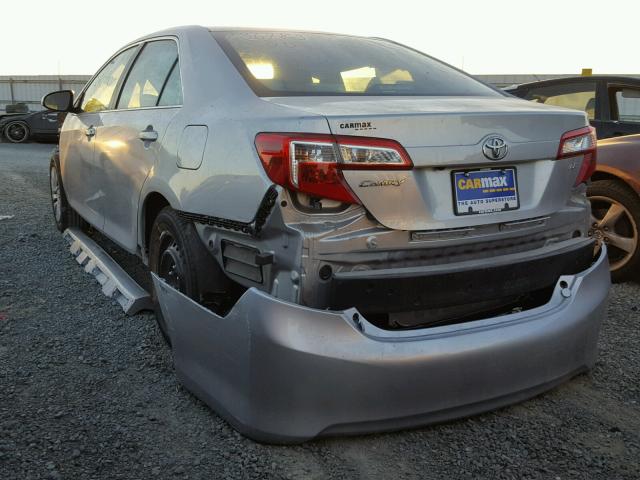 4T4BF1FK1ER436783 - 2014 TOYOTA CAMRY L SILVER photo 3