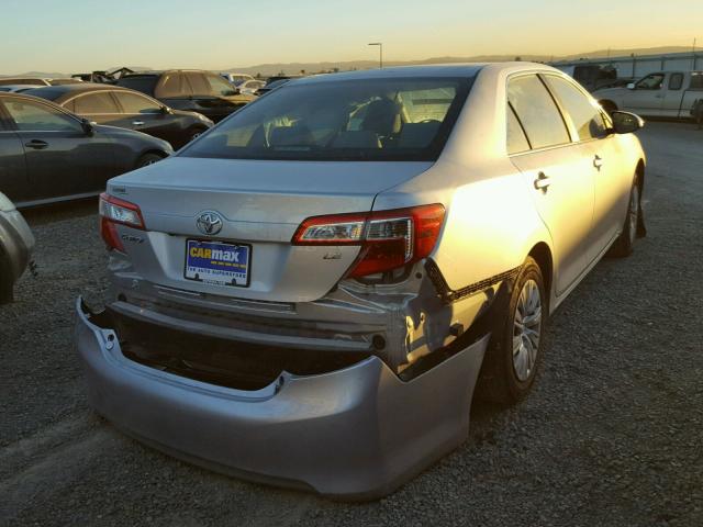 4T4BF1FK1ER436783 - 2014 TOYOTA CAMRY L SILVER photo 4