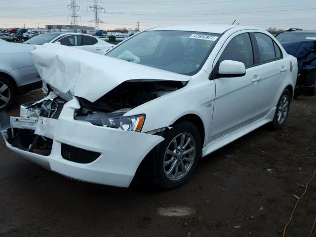 JA32U2FU3CU009497 - 2012 MITSUBISHI LANCER ES/ WHITE photo 2