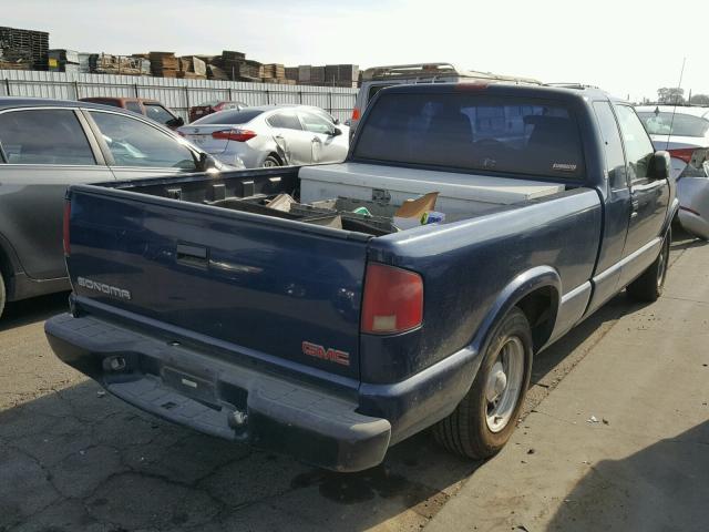 1GTCS19W618106086 - 2001 GMC SONOMA BLUE photo 4