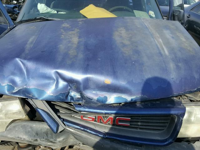 1GTCS19W618106086 - 2001 GMC SONOMA BLUE photo 7