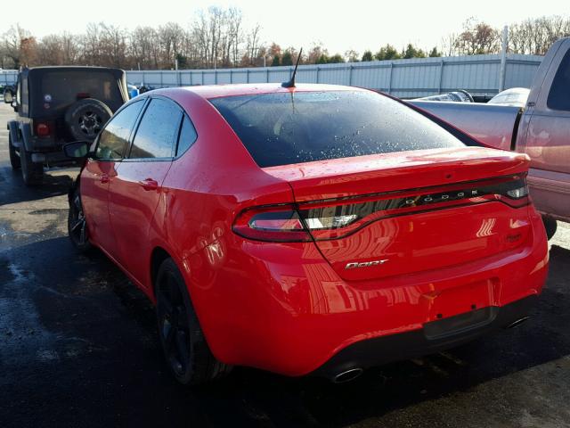 1C3CDFBB6GD625402 - 2016 DODGE DART SXT RED photo 3