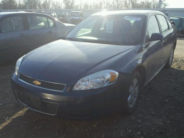 2G1WF5EKXB1128245 - 2011 CHEVROLET IMPALA LS BLUE photo 2