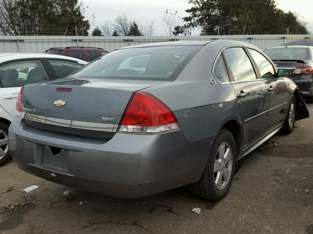 2G1WT57K291136548 - 2009 CHEVROLET IMPALA 1LT GRAY photo 4