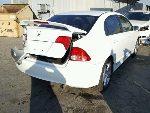 1HGFA16847L080696 - 2007 HONDA CIVIC EX WHITE photo 4