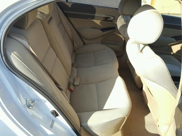 1HGFA16847L080696 - 2007 HONDA CIVIC EX WHITE photo 6