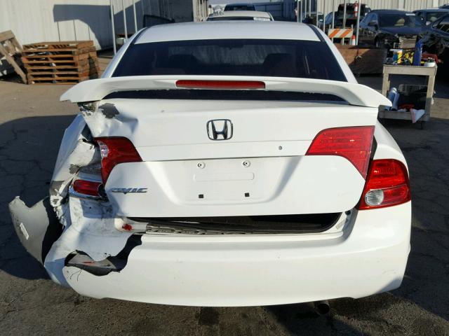 1HGFA16847L080696 - 2007 HONDA CIVIC EX WHITE photo 9