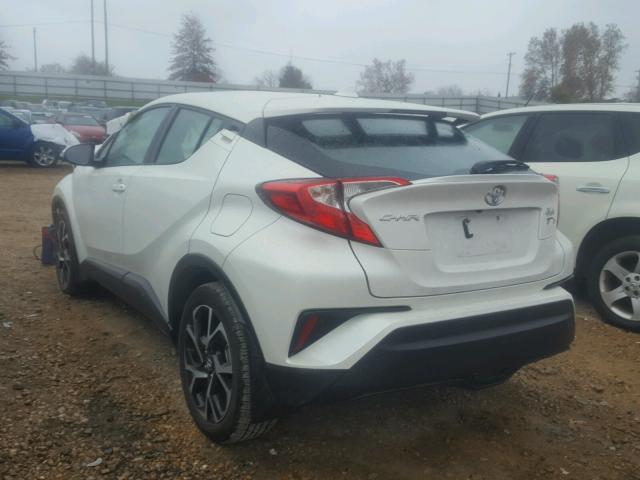 NMTKHMBX6JR000813 - 2018 TOYOTA C-HR XLE WHITE photo 3