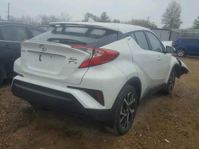 NMTKHMBX6JR000813 - 2018 TOYOTA C-HR XLE WHITE photo 4