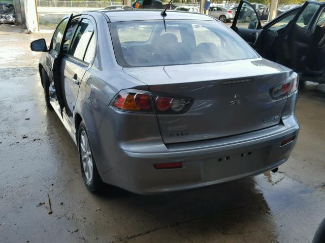 JA32U2FUXFU018489 - 2015 MITSUBISHI LANCER ES GRAY photo 3