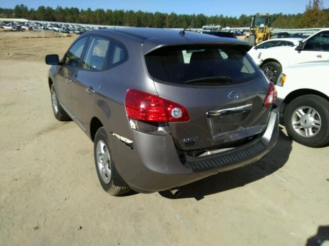 JN8AS5MT5DW510626 - 2013 NISSAN ROGUE S GRAY photo 3