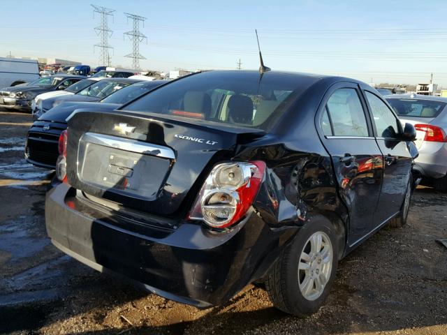 1G1JC5SH0E4232280 - 2014 CHEVROLET SONIC LT BLACK photo 4