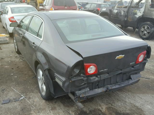 1G1ZA5EU5BF347409 - 2011 CHEVROLET MALIBU LS 灰色 照片 3