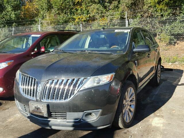 2LMDJ6JK6BBJ22512 - 2011 LINCOLN MKX BLACK photo 2