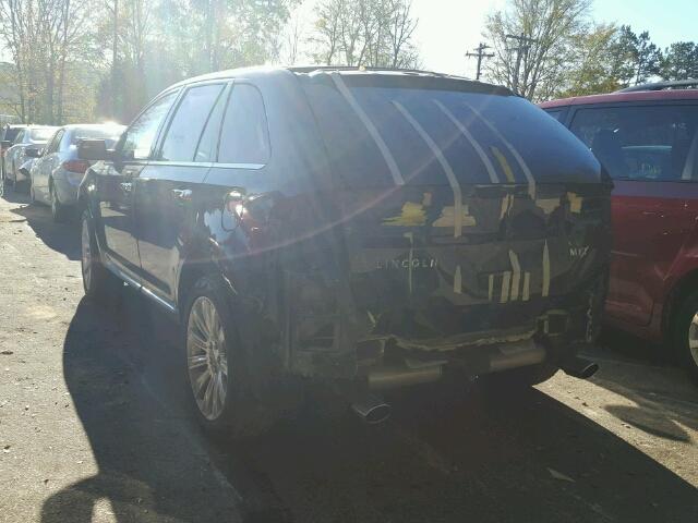 2LMDJ6JK6BBJ22512 - 2011 LINCOLN MKX BLACK photo 3