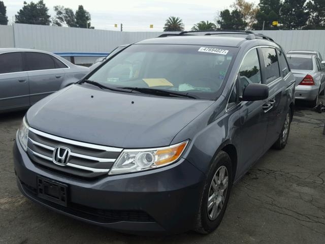 5FNRL5H27BB030246 - 2011 HONDA ODYSSEY LX GRAY photo 2