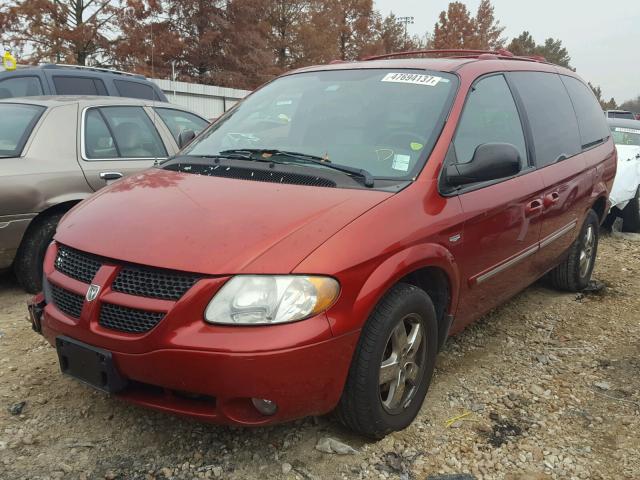 2D4GP44L64R568550 - 2004 DODGE GRAND CARA RED photo 2