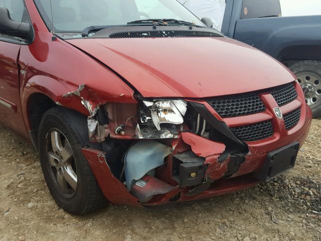 2D4GP44L64R568550 - 2004 DODGE GRAND CARA RED photo 9