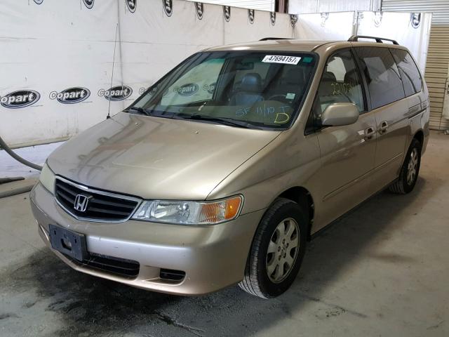 5FNRL18042B022662 - 2002 HONDA ODYSSEY EX TAN photo 2