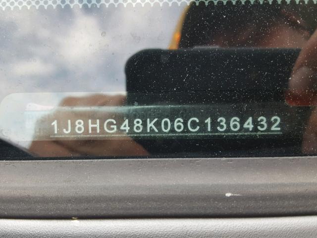 1J8HG48K06C136432 - 2006 JEEP COMMANDER Qırmızı foto 10