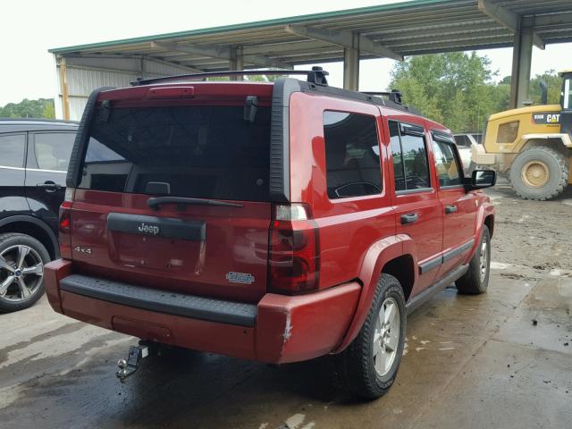 1J8HG48K06C136432 - 2006 JEEP COMMANDER Qırmızı foto 4