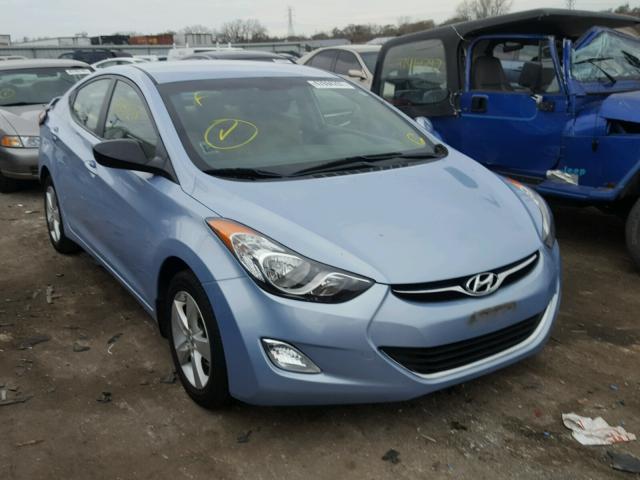 KMHDH4AE1DU632656 - 2013 HYUNDAI ELANTRA GL BLUE photo 1