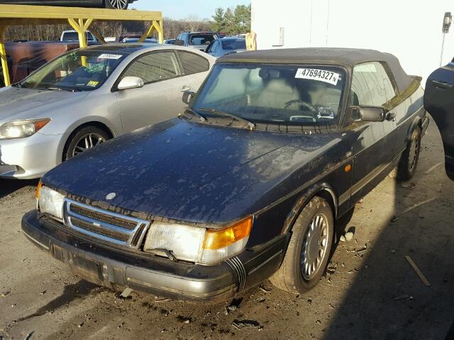 YS3AK76E4N7007891 - 1992 SAAB 900 S BLUE photo 2