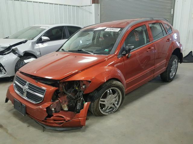 1B3HB48A19D213757 - 2009 DODGE CALIBER SX ORANGE photo 2