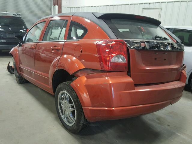 1B3HB48A19D213757 - 2009 DODGE CALIBER SX ORANGE photo 3