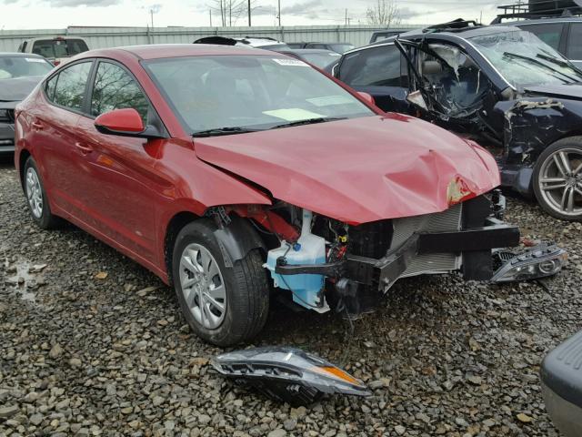 KMHD74LF8HU127700 - 2017 HYUNDAI ELANTRA SE RED photo 1