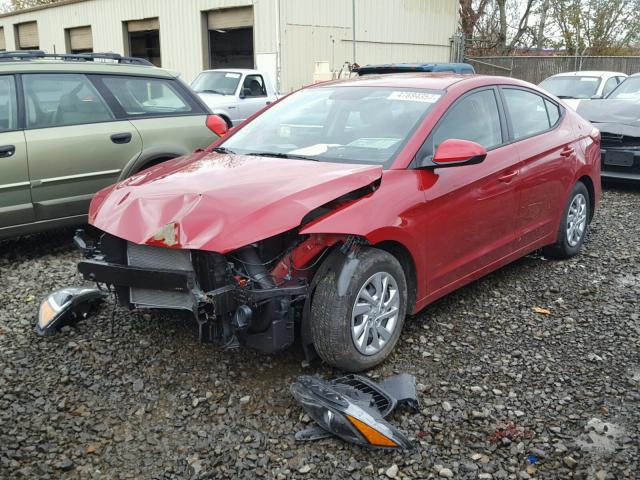 KMHD74LF8HU127700 - 2017 HYUNDAI ELANTRA SE RED photo 2