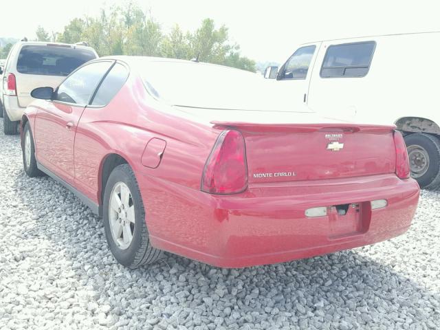 2G1WM15K169246979 - 2006 CHEVROLET MONTE CARL RED photo 3