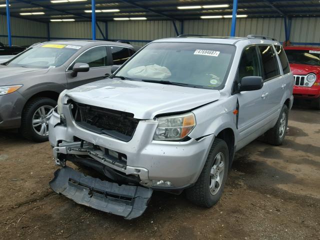 2HKYF18526H562212 - 2006 HONDA PILOT EX SILVER photo 2