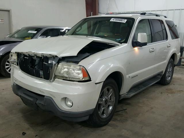 5LMEU68H84ZJ32036 - 2004 LINCOLN AVIATOR WHITE photo 2