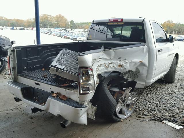 3C6JD6AT7CG248824 - 2012 DODGE RAM 1500 S WHITE photo 4