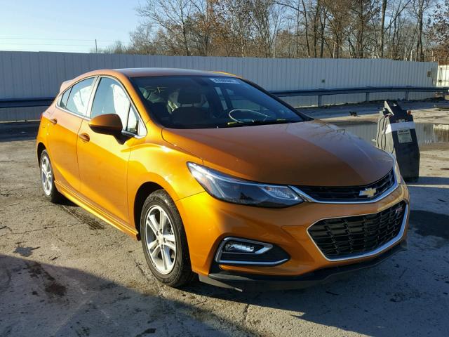 3G1BE6SM2HS550987 - 2017 CHEVROLET CRUZE LT ORANGE photo 1