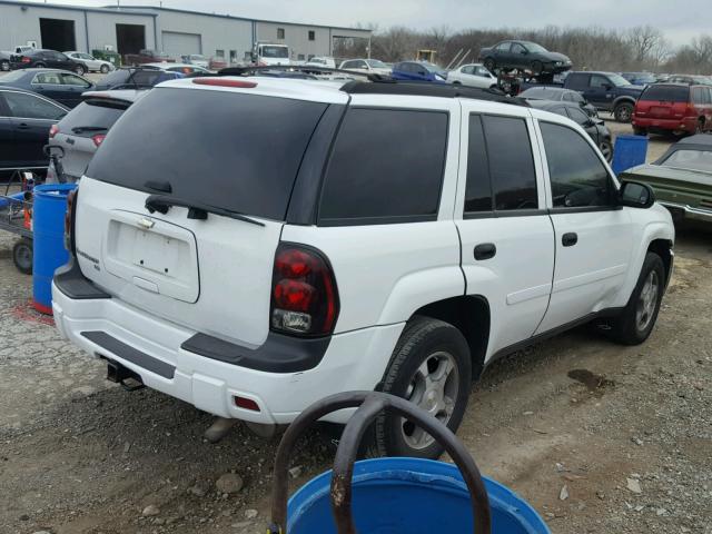 1GNDS13S272225086 - 2007 CHEVROLET TRAILBLAZE WHITE photo 4