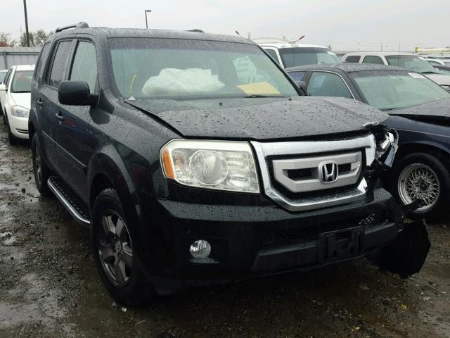 5FNYF3H50AB017810 - 2010 HONDA PILOT EXL BLACK photo 1