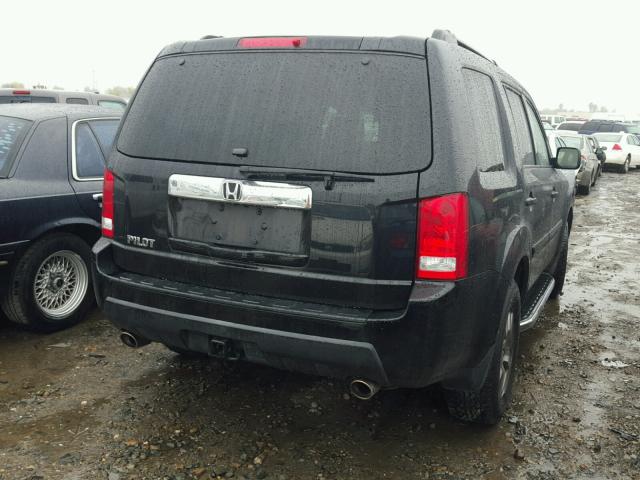 5FNYF3H50AB017810 - 2010 HONDA PILOT EXL BLACK photo 4