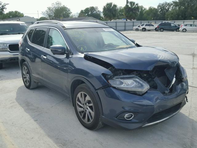 5N1AT2MT5FC826566 - 2015 NISSAN ROGUE S BLUE photo 1