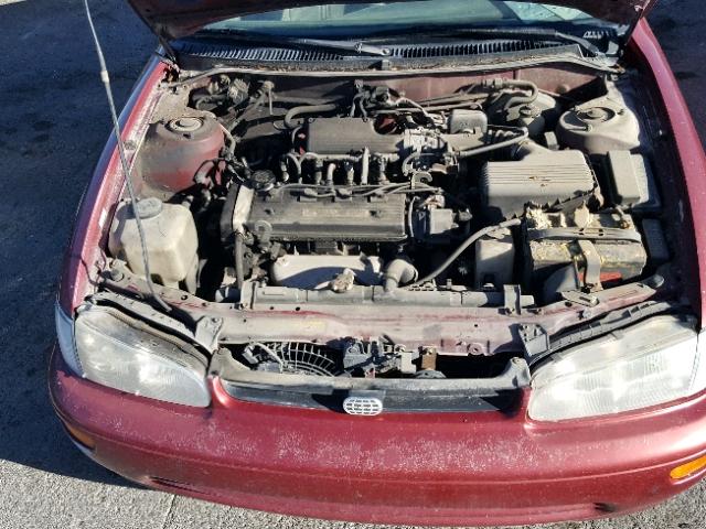 1Y1SK5366RZ017910 - 1994 GEO PRIZM BASE MAROON photo 7