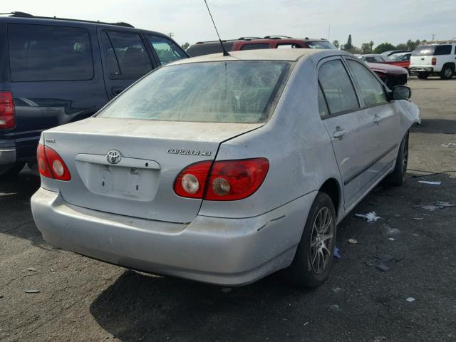 1NXBR32E35Z398681 - 2005 TOYOTA COROLLA CE SILVER photo 4