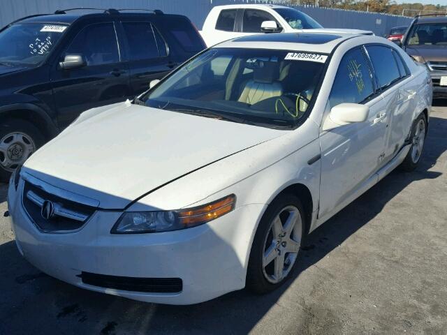 19UUA66275A059768 - 2005 ACURA TL WHITE photo 2